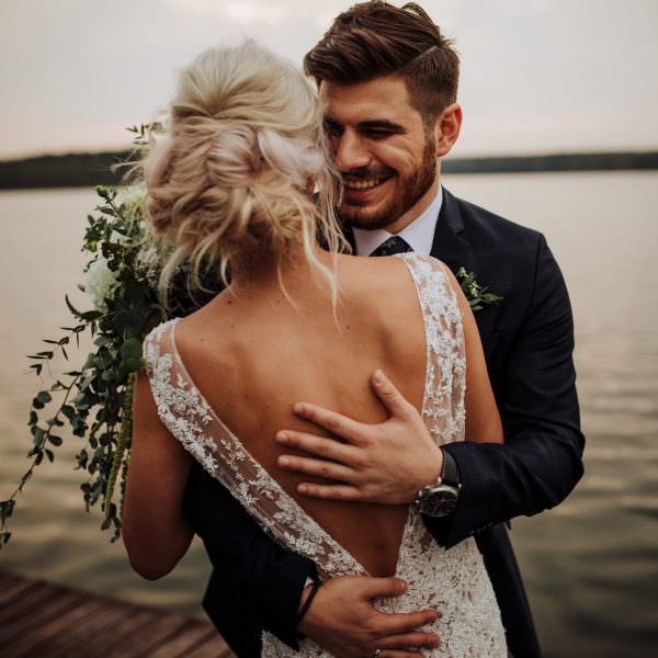 Ślub nad jeziorem | Milena + Jakub | Fotograf ślubny Mazury | Klip ślubny