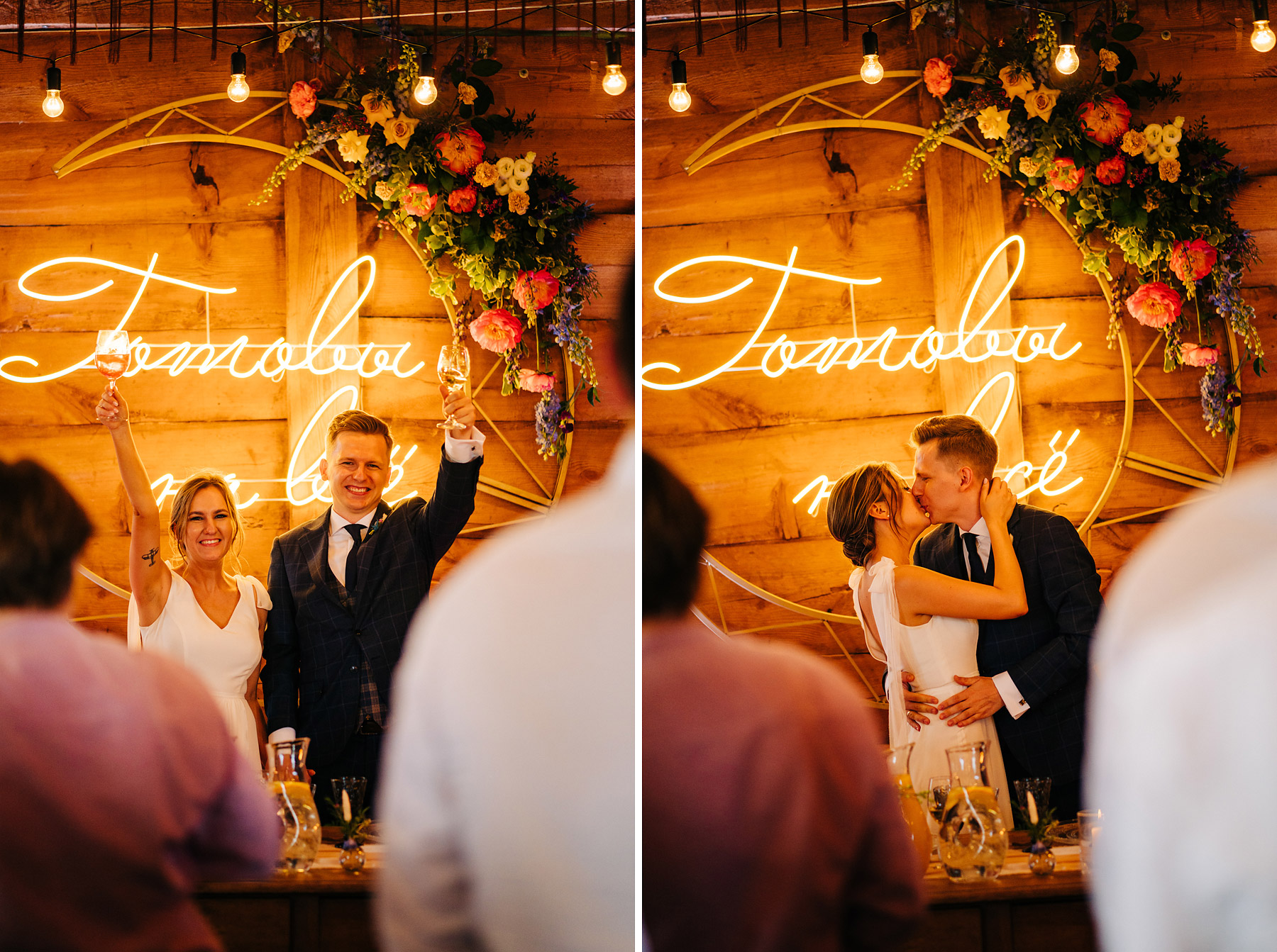 wesele w stodole folwark ruchenka neon na ślub