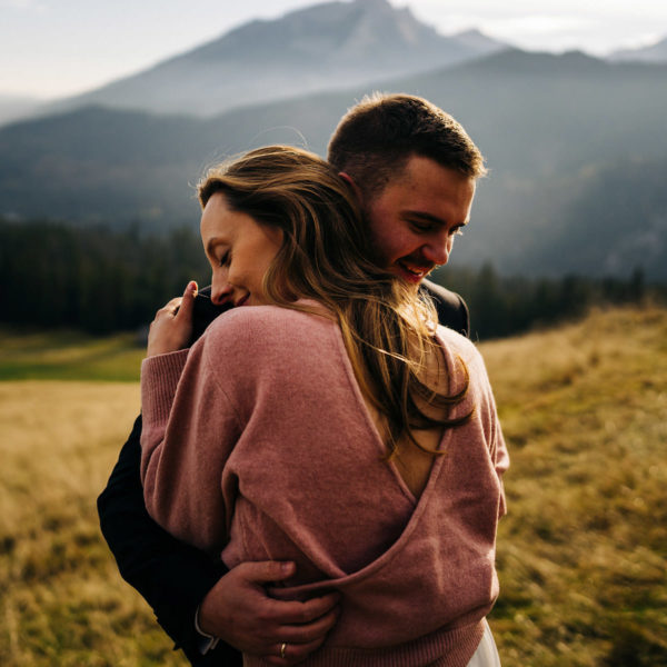 Sesja ślubna w górach | Wschód słońca na Rusinowej Polanie