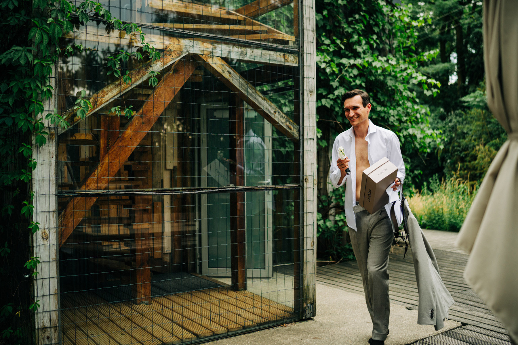 przygotowania pana młodego oczyszczalnia miejsce slow wedding