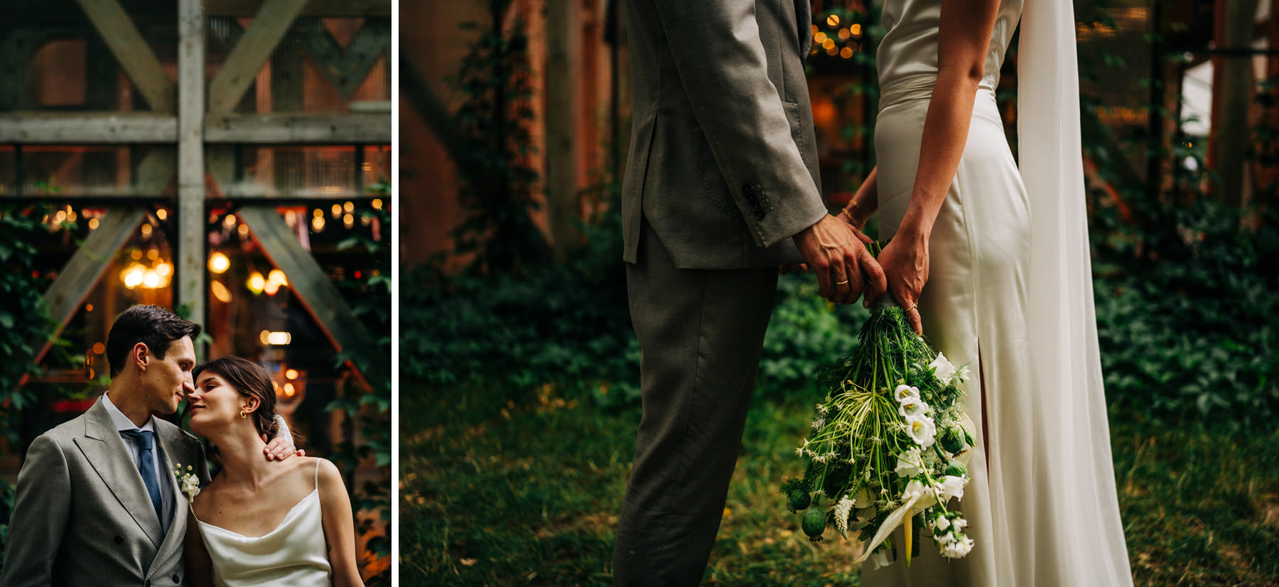 panna młoda i pan młody portret ślubny