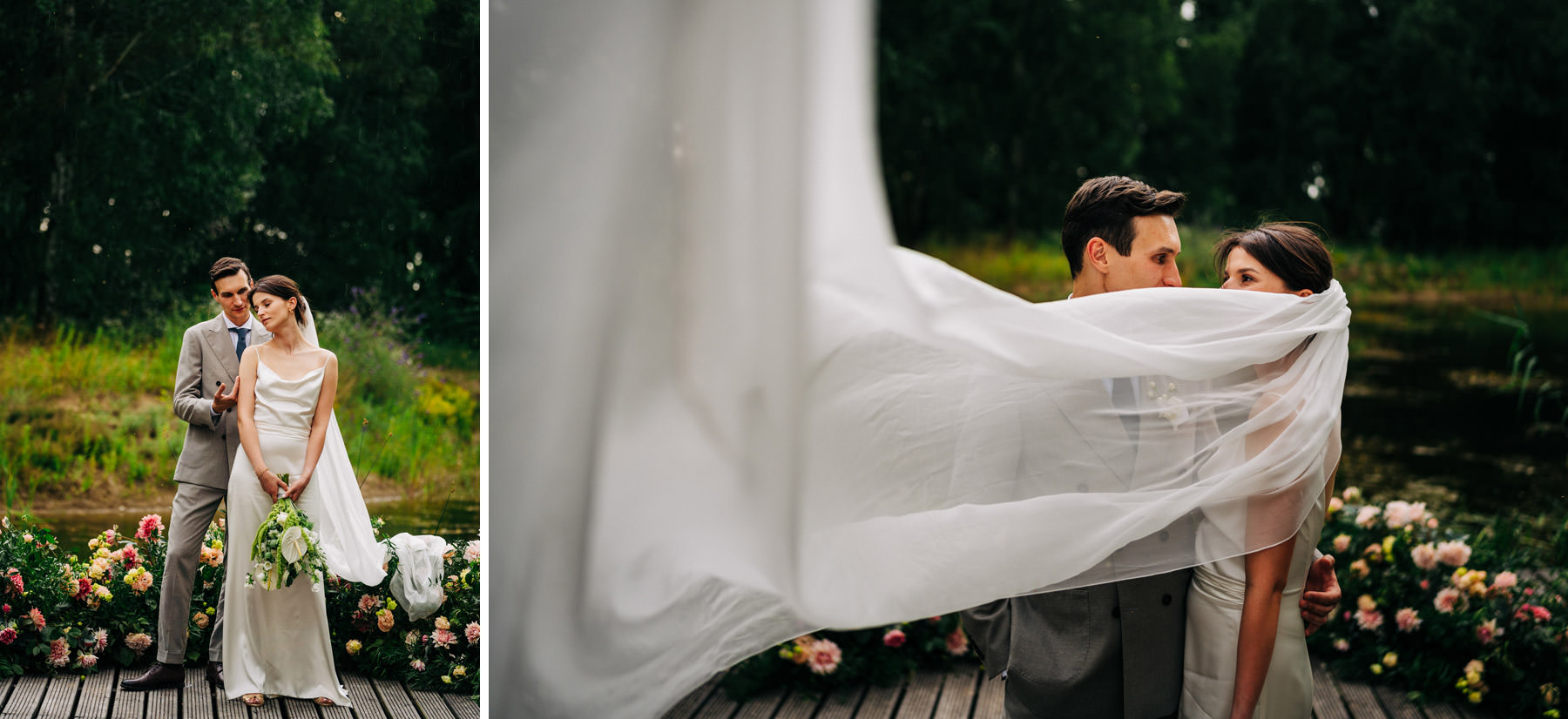 sesja ślubna nad wodą Oczyszczalnia Miejsce