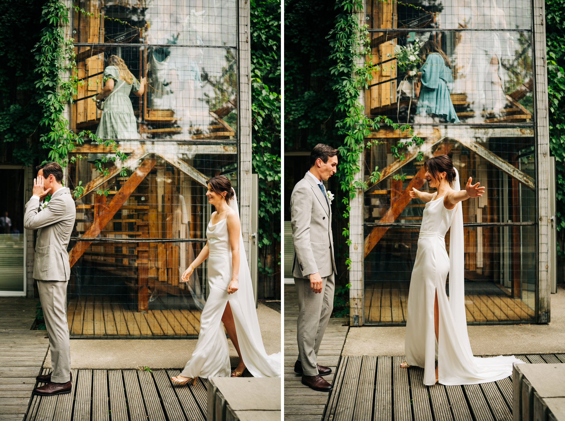 first look naturalna fotografia ślubna oczyszczalnia miejsce