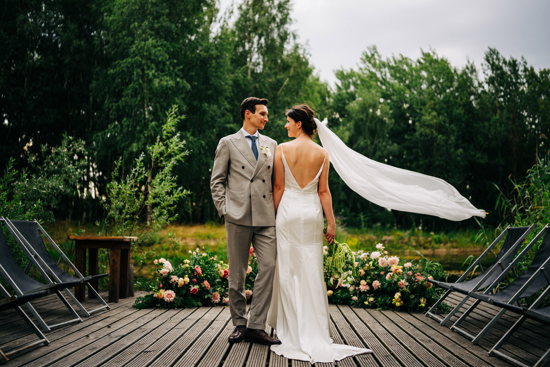 sesja ślubna nad wodą Oczyszczalnia Miejsce