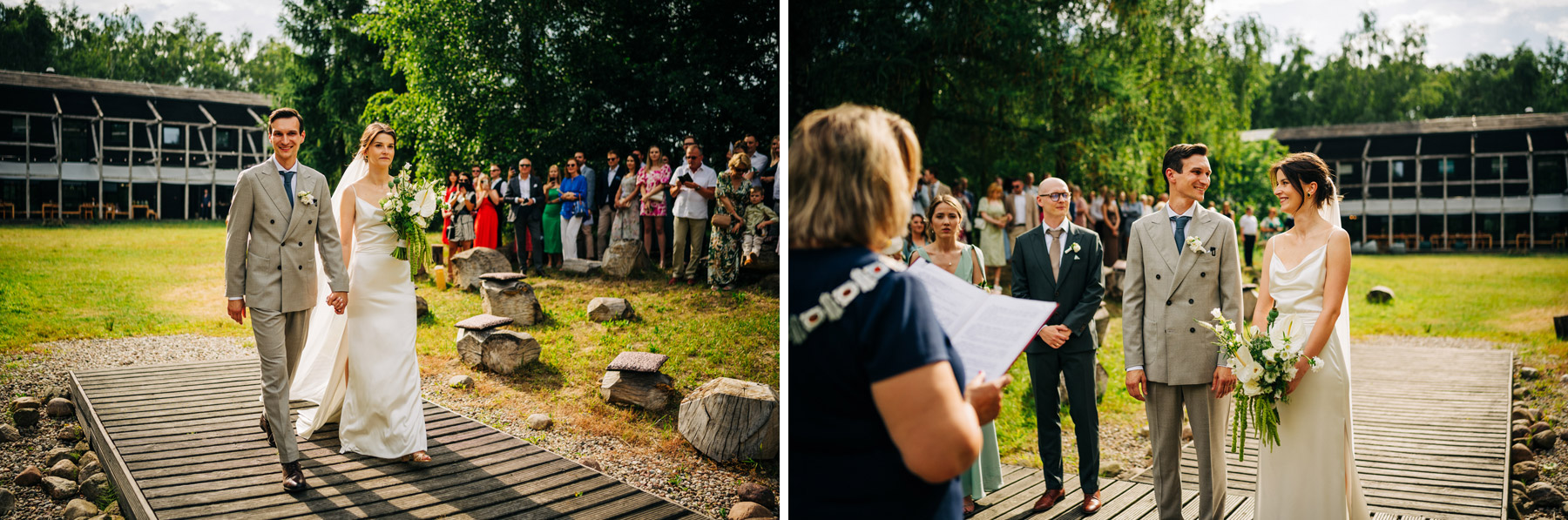 ślub w plenerze nad stawem Oczyszczalnia Miejsce